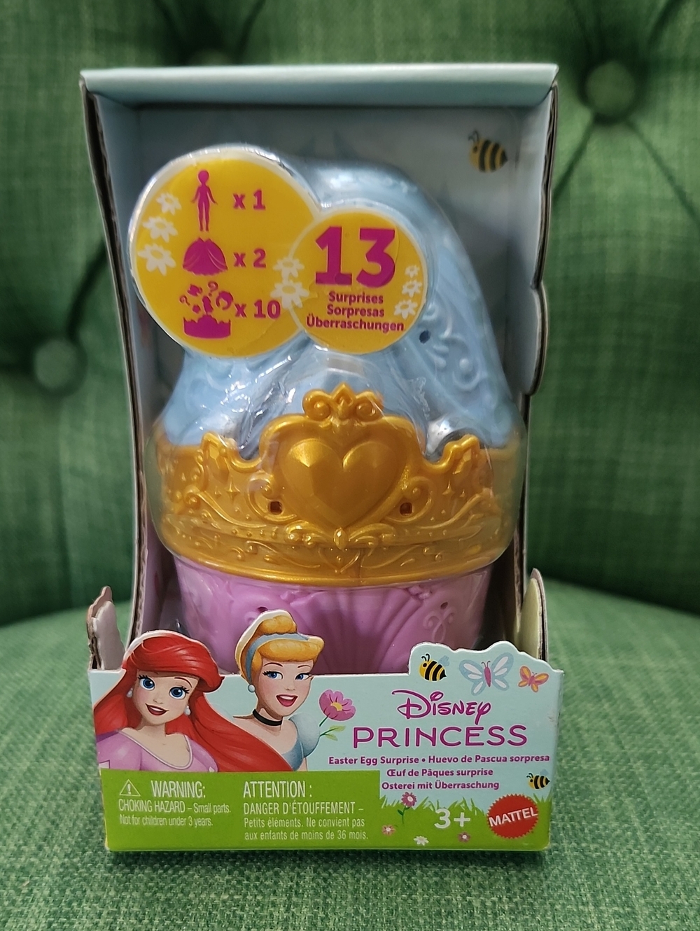Disney Princess Blue, Pink & Gold Easter Egg Surprise by Mattel